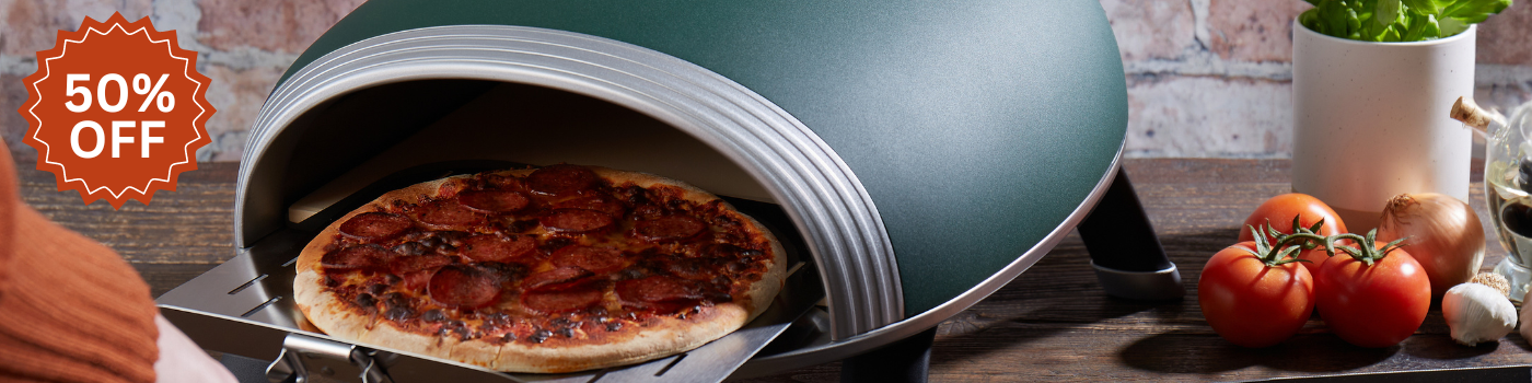 Half price Delivita Diavolo pizza oven with any Napoleon or Beefeater built-in grill