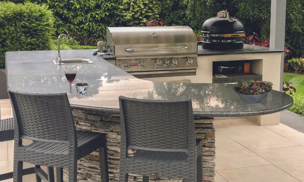 Outdoor kitchen design by Kitchen in the Garden