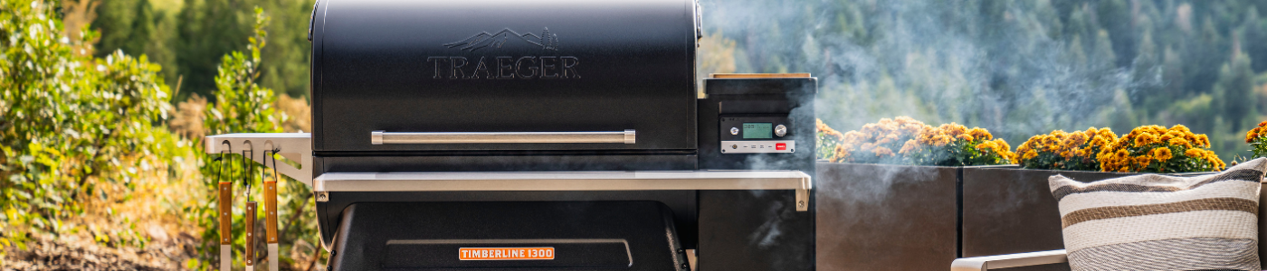 Traeger pellet grills available from Kitchen in the Garden, Surrey