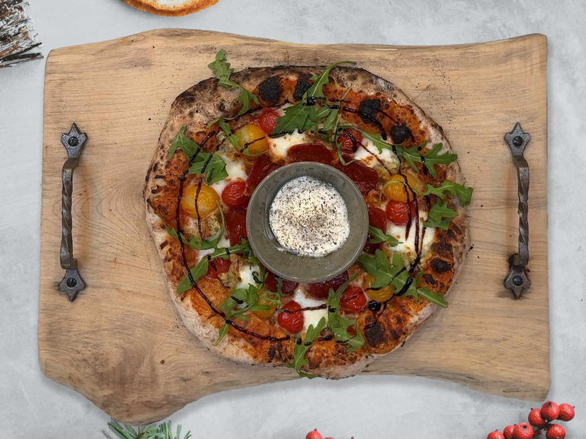 Christmas Wreath Pizza - Kitchen In The Garden