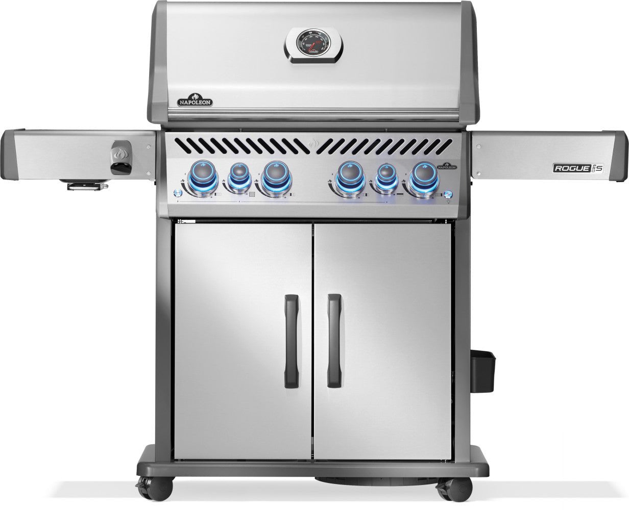 Napoleon Rogue Pro - S 525 Grill and Infrared Side Burner with Cart - Kitchen In The Garden