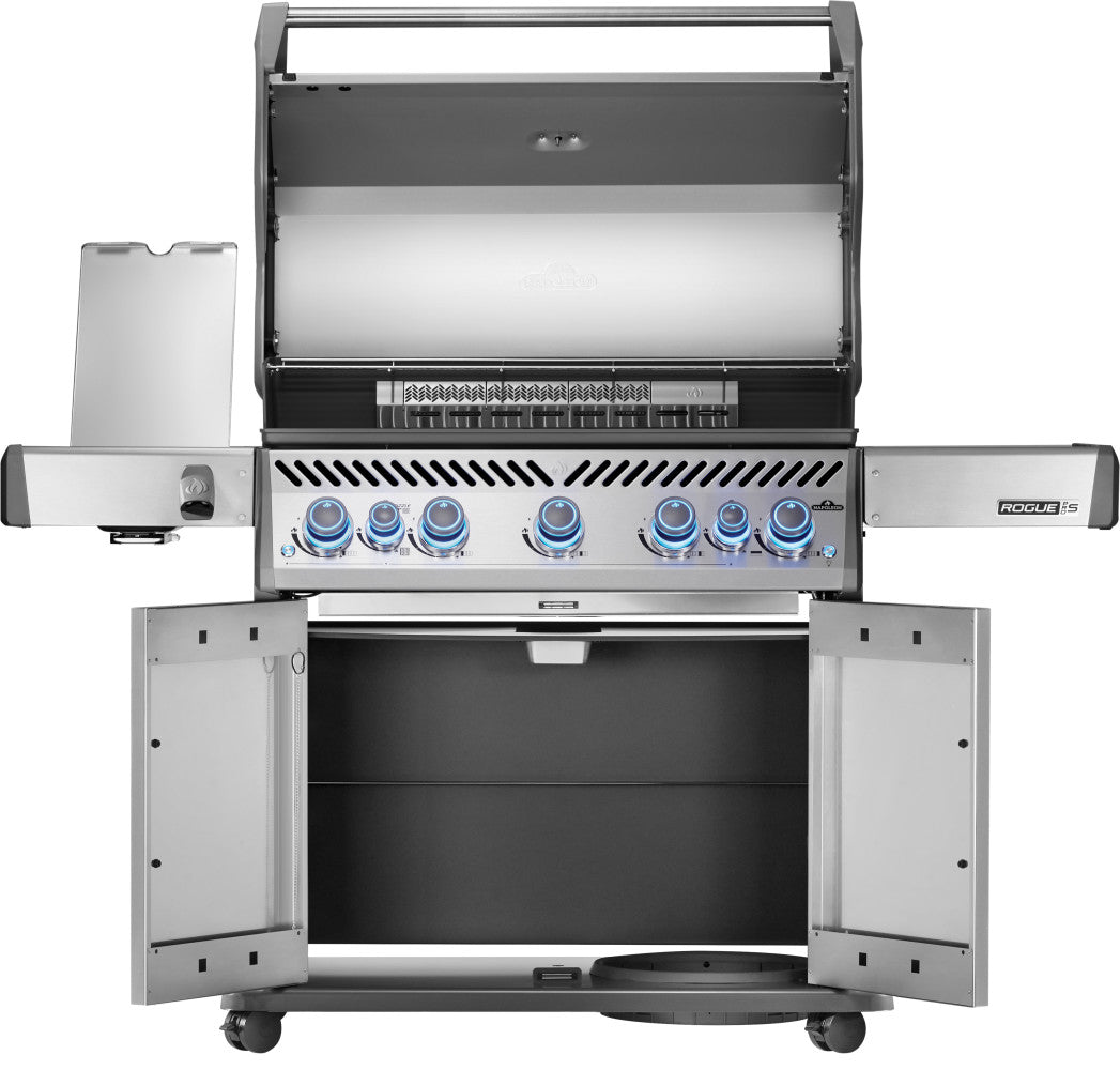 Napoleon Rogue Pro - S 625 Grill and Infrared Side Burner with Cart - Kitchen In The Garden