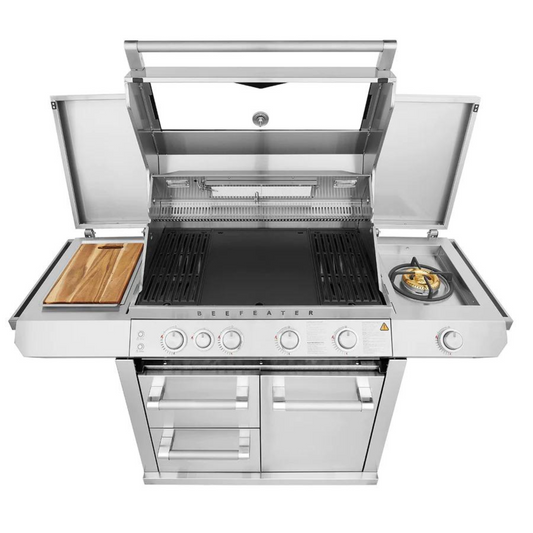 Beefeater 7000 Series Premium 4 Burner BBQ & Side Burner Trolley