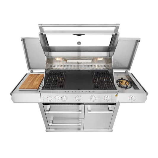 Beefeater 7000 Series Premium 5 Burner BBQ & Side Burner Trolley