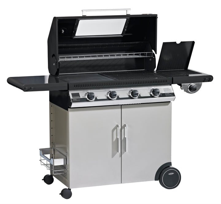 Beefeater 1100E 4 Burner Grill and Side Burner with Cart - Kitchen In The Garden