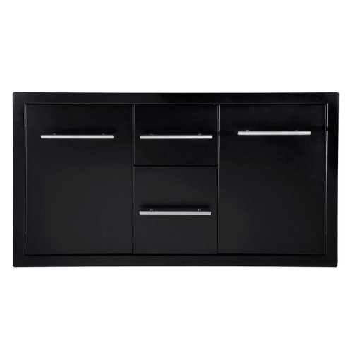 Double drawer Trash tray combo with Plastic Bin - Kitchen In The Garden