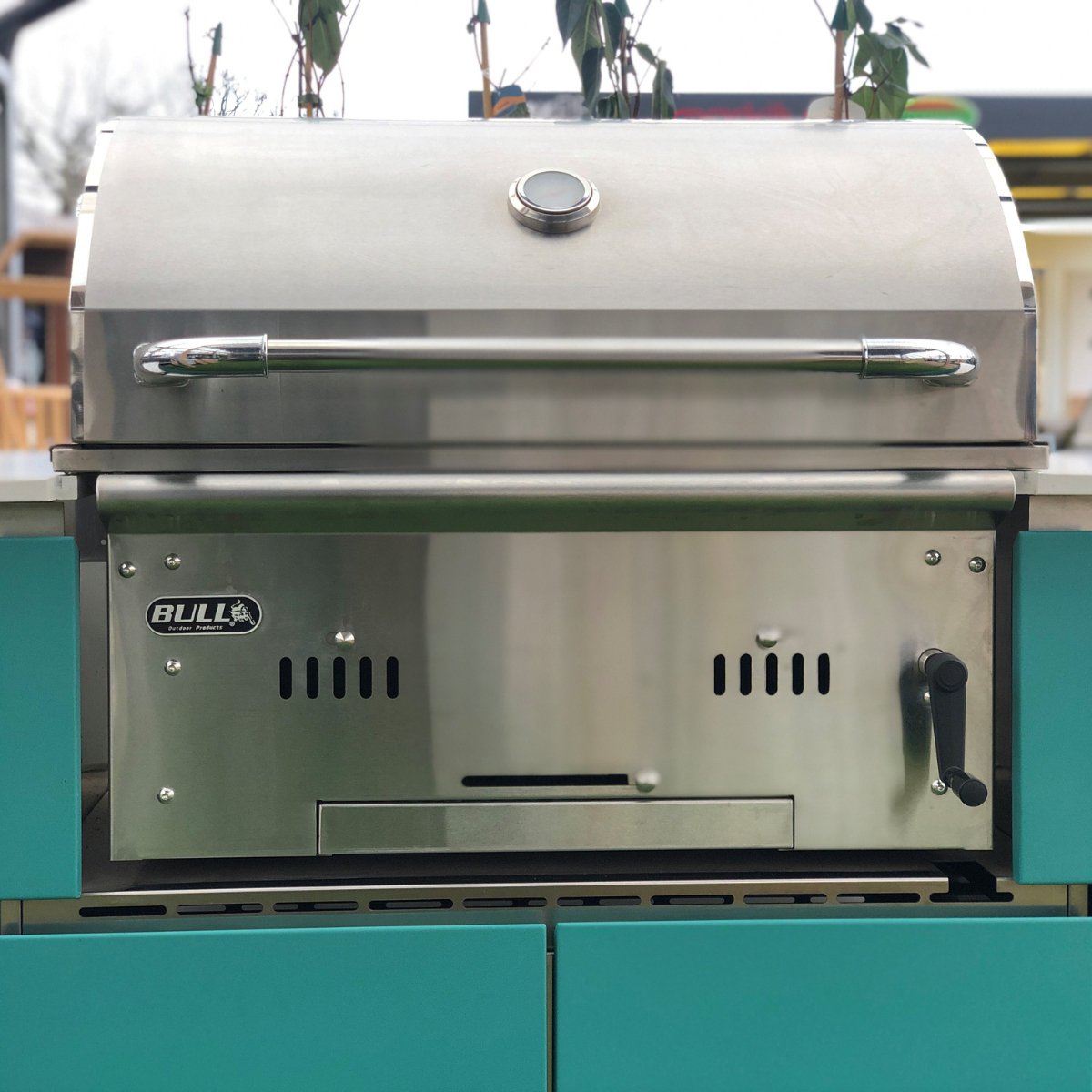 Ex-Display OF kitchen with Bull Bison Charcoal Grill (including delivery & local installation) - Kitchen In The Garden