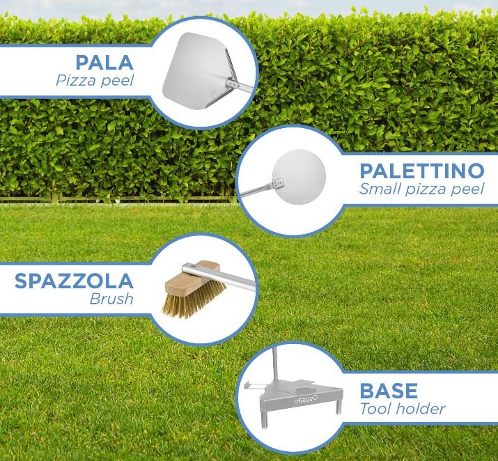 Gi. Metal TriPizza 90cm Home Use Pizza Kit (Set3P/90) - Kitchen In The Garden