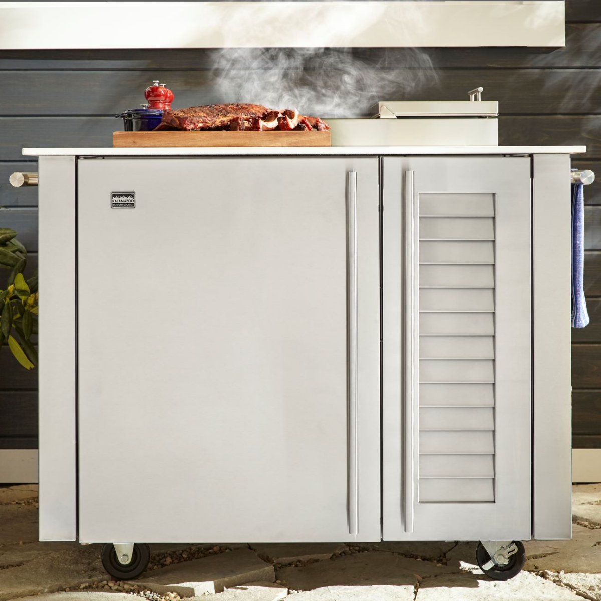 Kalamazoo Freestanding Charcoal Smoker Cabinet - Kitchen In The Garden