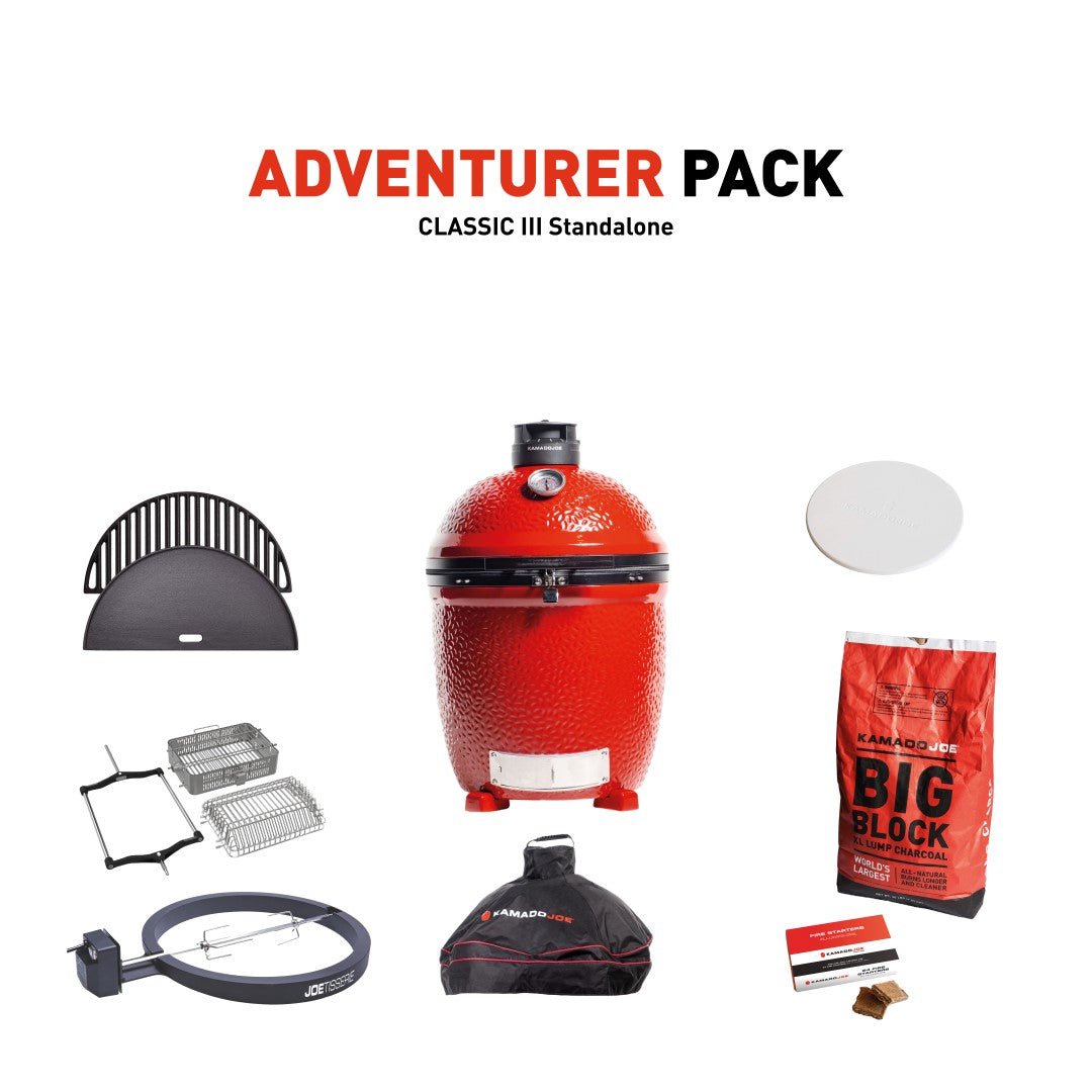 Kamado Joe Grill with Adventurer Pack - Kitchen In The Garden