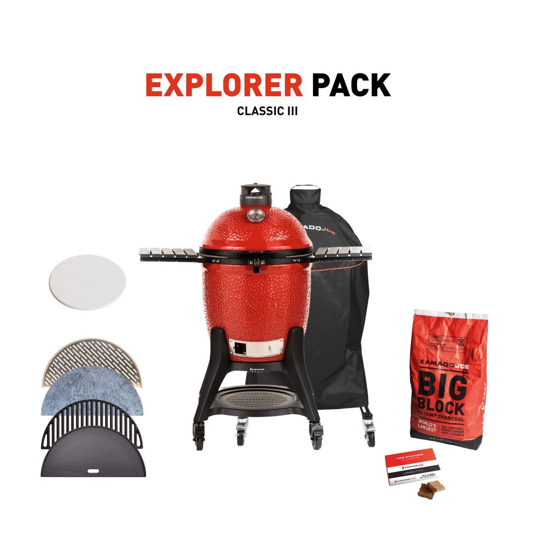 Kamado Joe Grill with Explorer Pack - Kitchen In The Garden