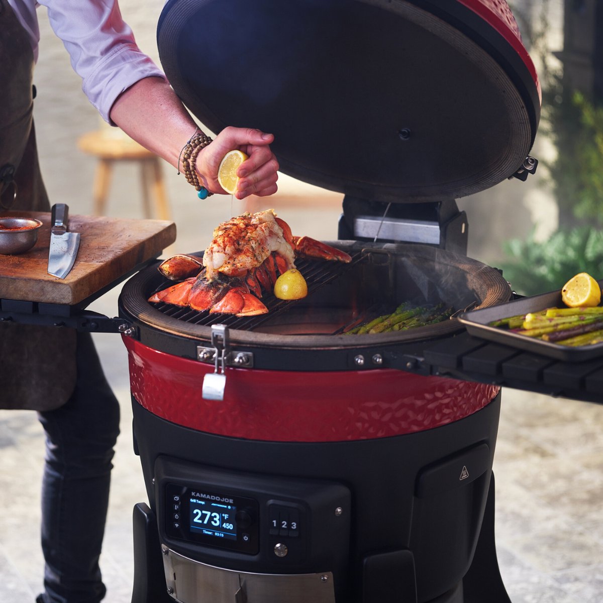 Konnected Joe Digital Charcoal Grill and Smoker - Kitchen In The Garden