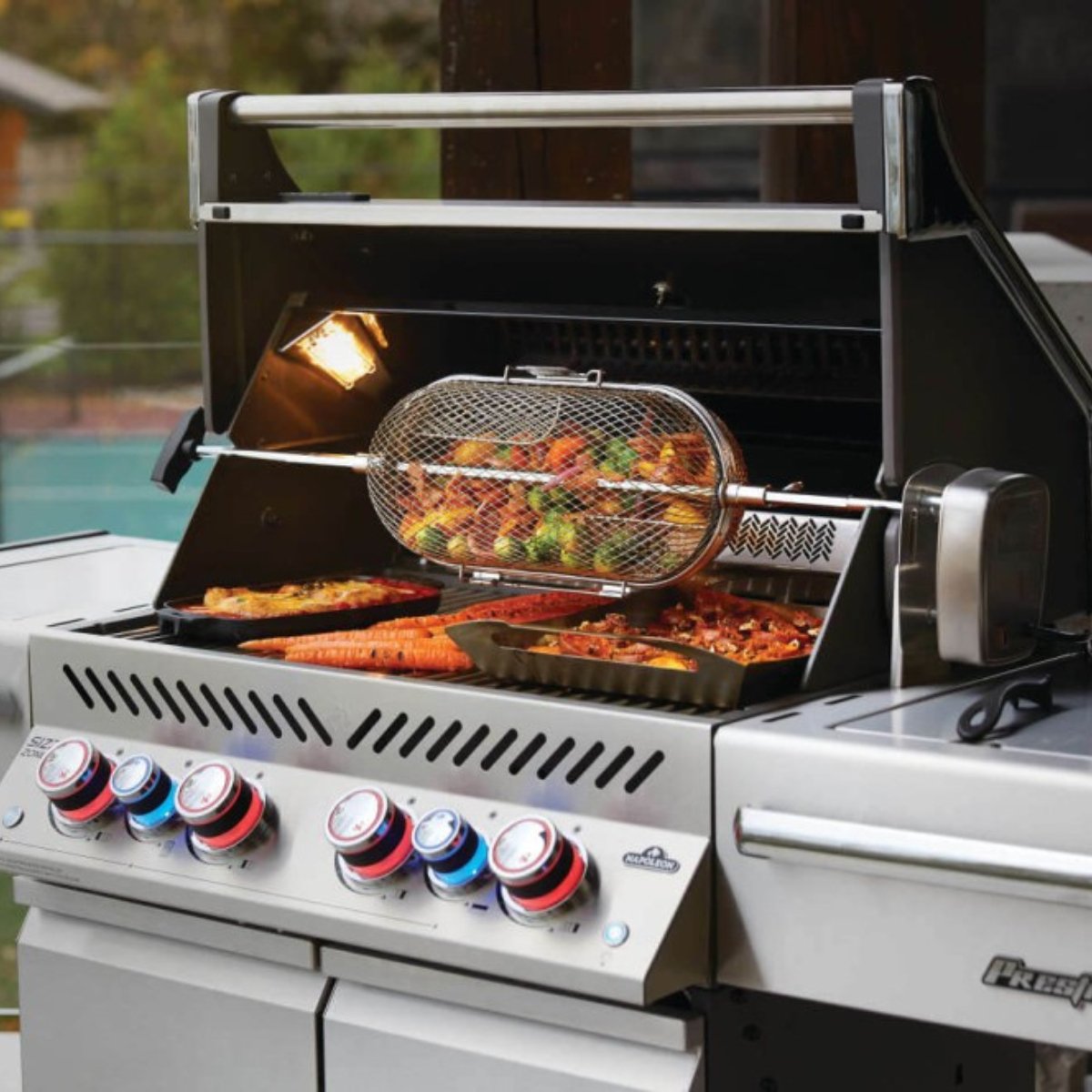 Napoleon Prestige Pro 500 Grill with Cart - Propane - Kitchen In The Garden
