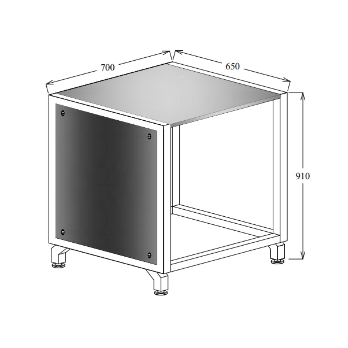 Oliveti Corner Chassis (700) - Kitchen In The Garden