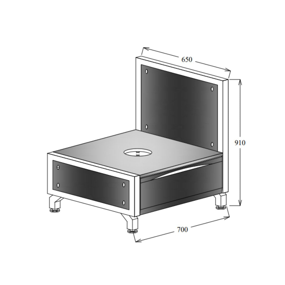 Oliveti Kamado Joe Stand & Drawer - Kitchen In The Garden