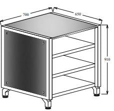 Oliveti Open Shelf Unit 700 or 1010 - Kitchen In The Garden