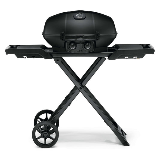 PHANTOM TravelQ PRO 285 Portable Gas Grill with Scissor Cart - Kitchen In The Garden