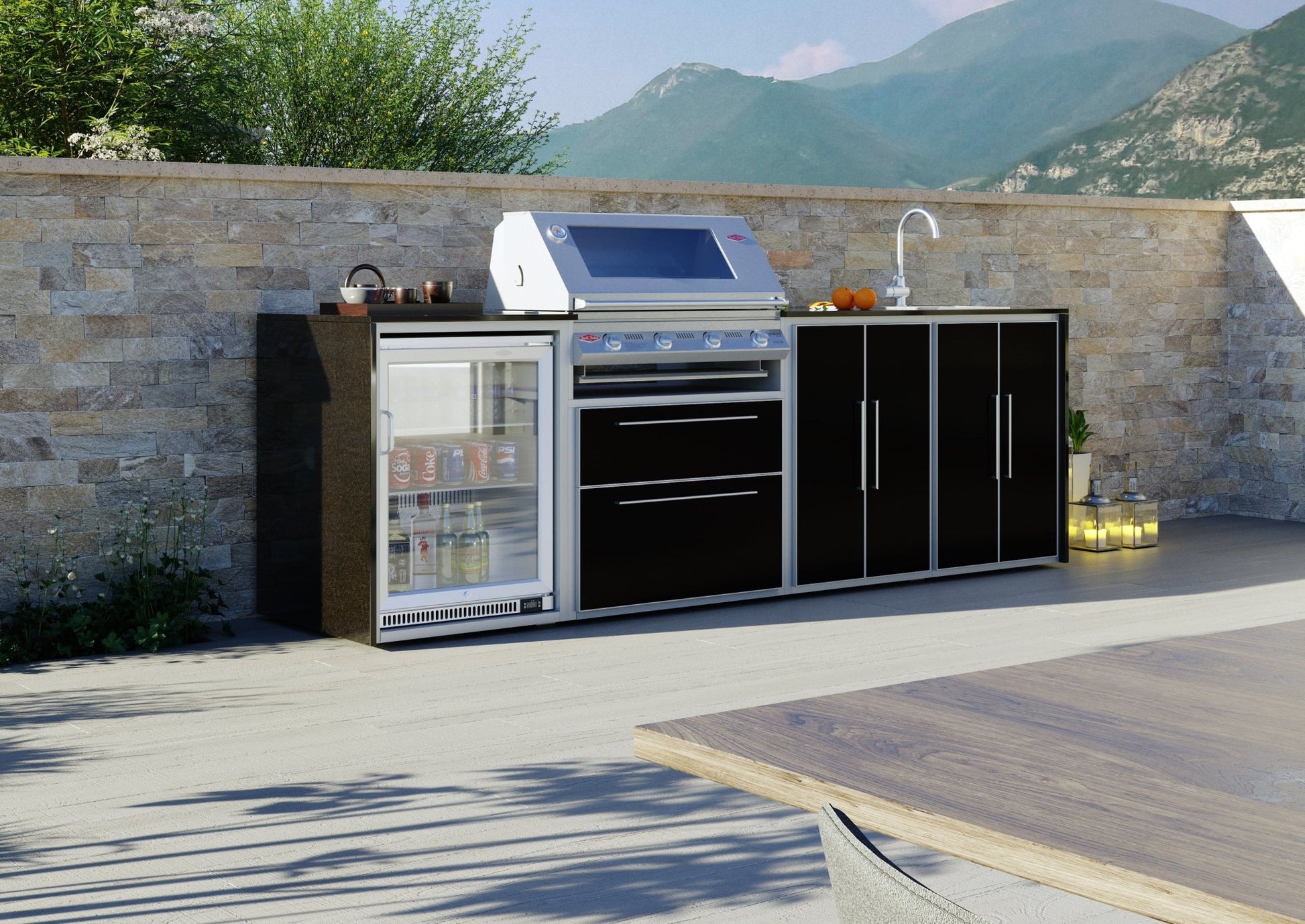 Profresco Beefeater Signature 4 Quatro Outdoor Kitchen (Package 2) - Kitchen In The Garden