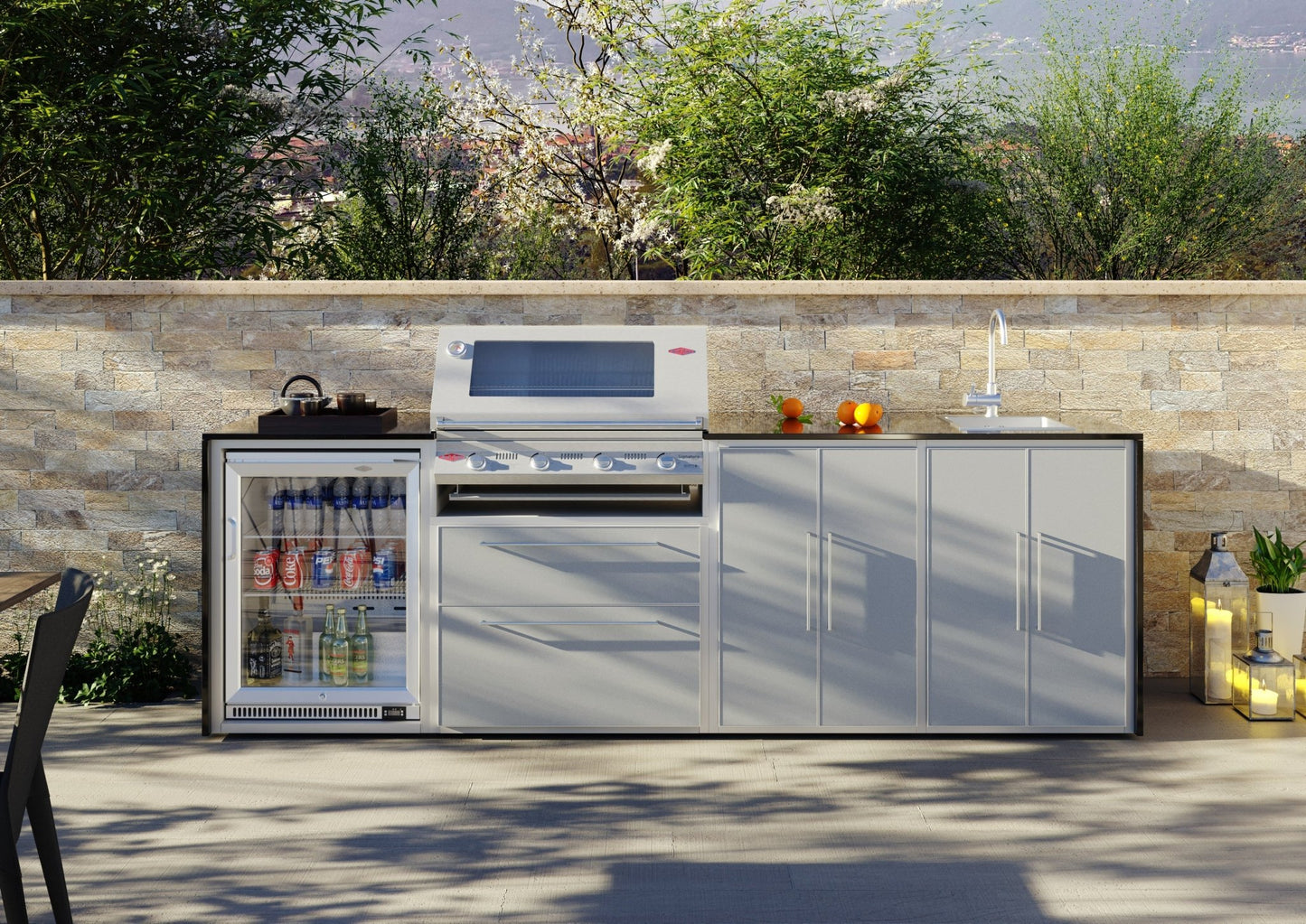 Profresco Beefeater Signature 4 Quatro Outdoor Kitchen (Package 2) - Kitchen In The Garden