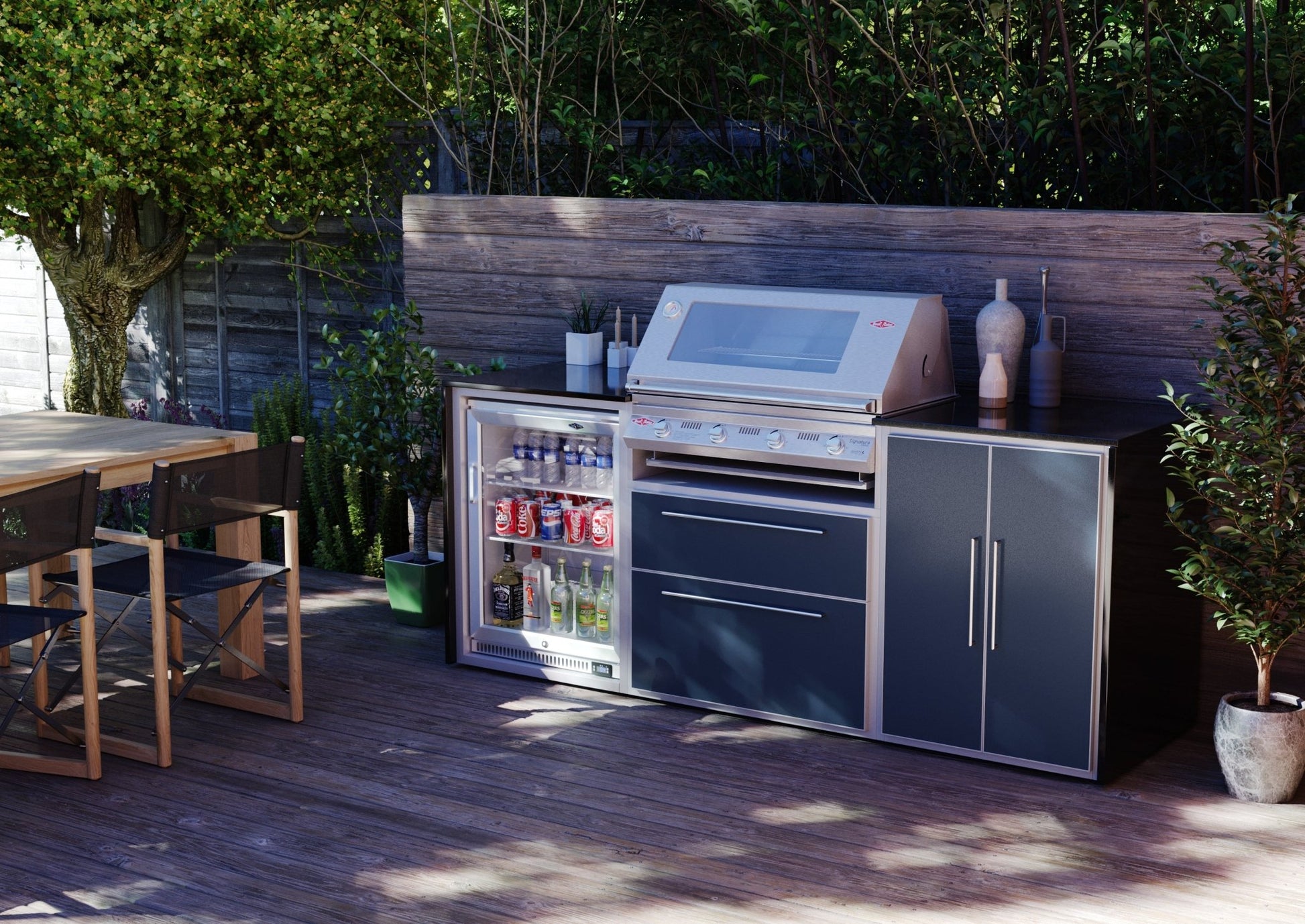 Profresco Beefeater Signature 4 Trio Outdoor Kitchen (Package 1) - Kitchen In The Garden