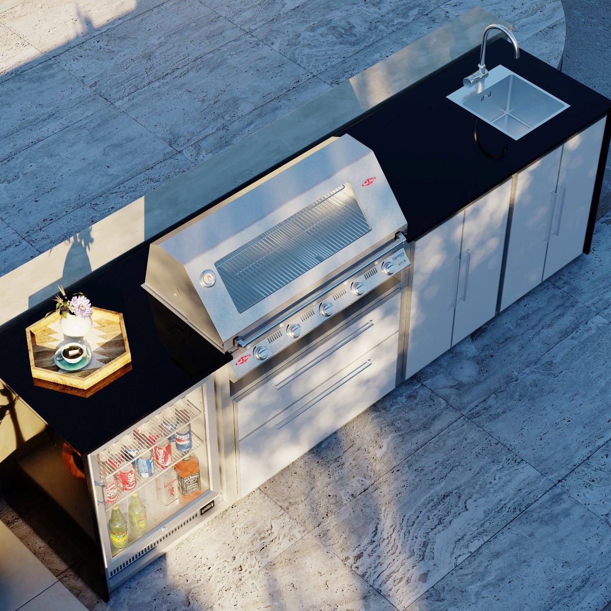 Profresco Beefeater Signature 5 Quatro Outdoor Kitchen (Package 4) - Kitchen In The Garden