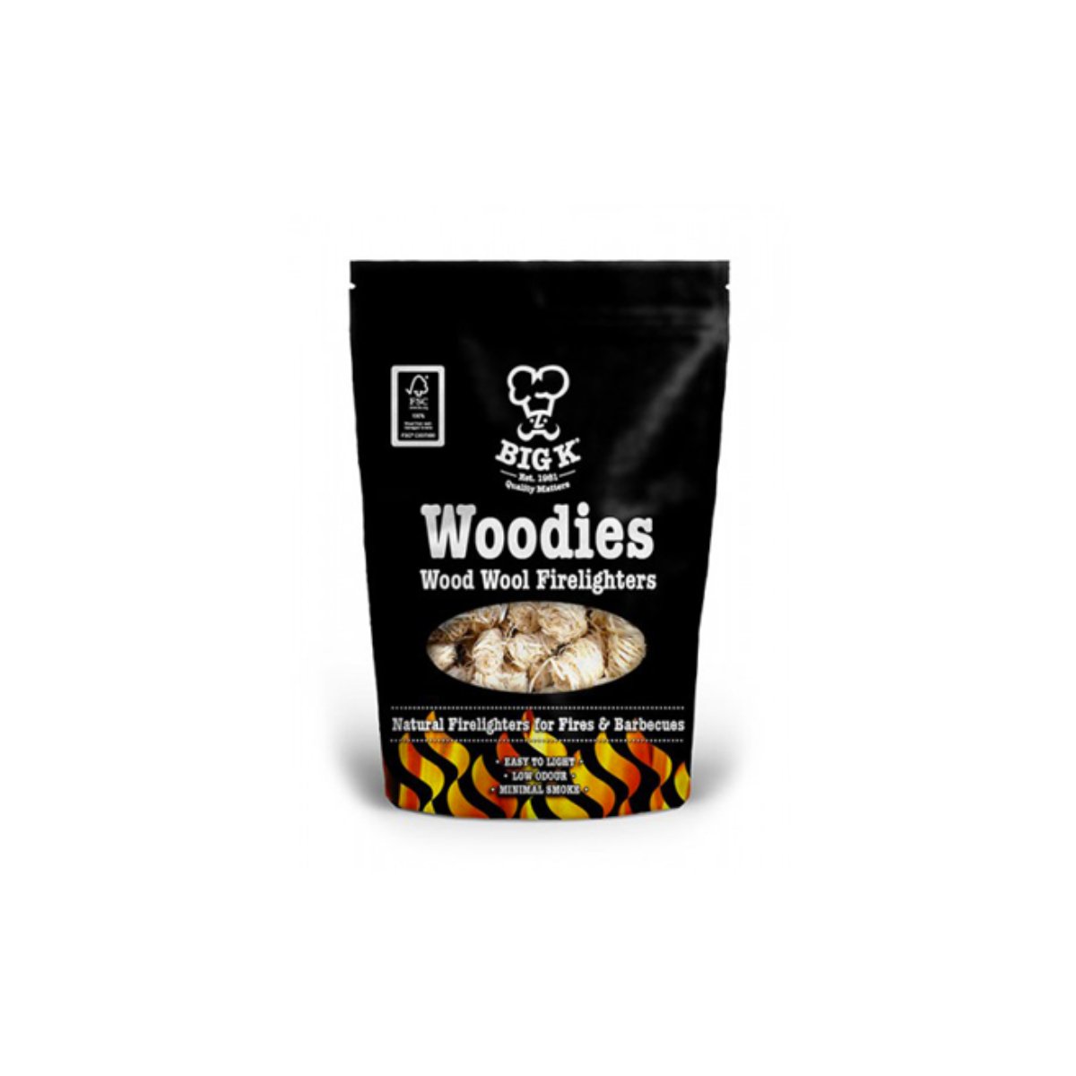 Woodies Wood Wool Firelighters - Kitchen In The Garden