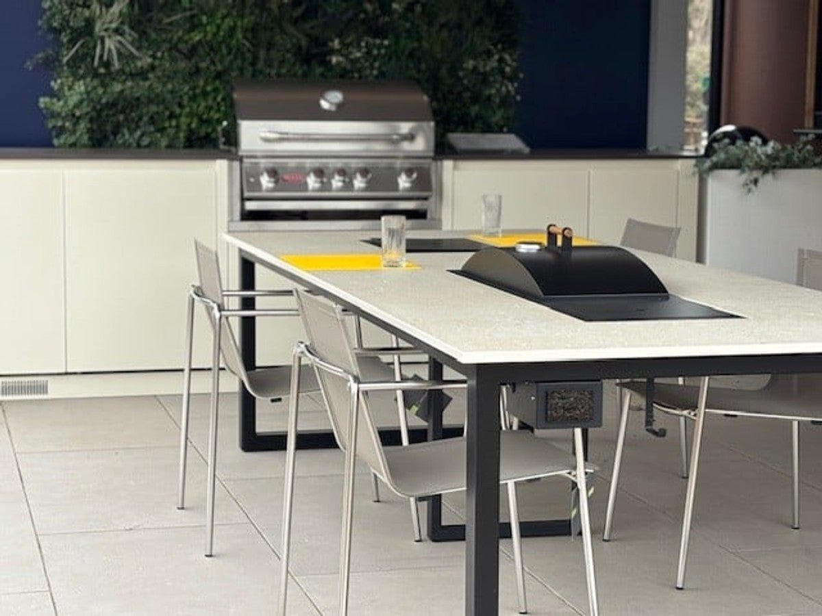 Which floor surfaces work well around an outdoor kitchen and what to avoid - Kitchen In The Garden