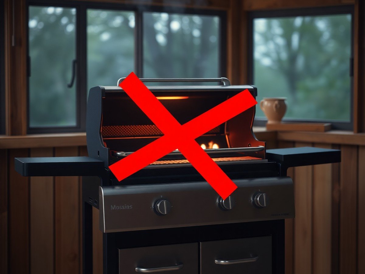 Why you cannot barbecue indoors using gas or charcoal, but electric is OK - Kitchen In The Garden