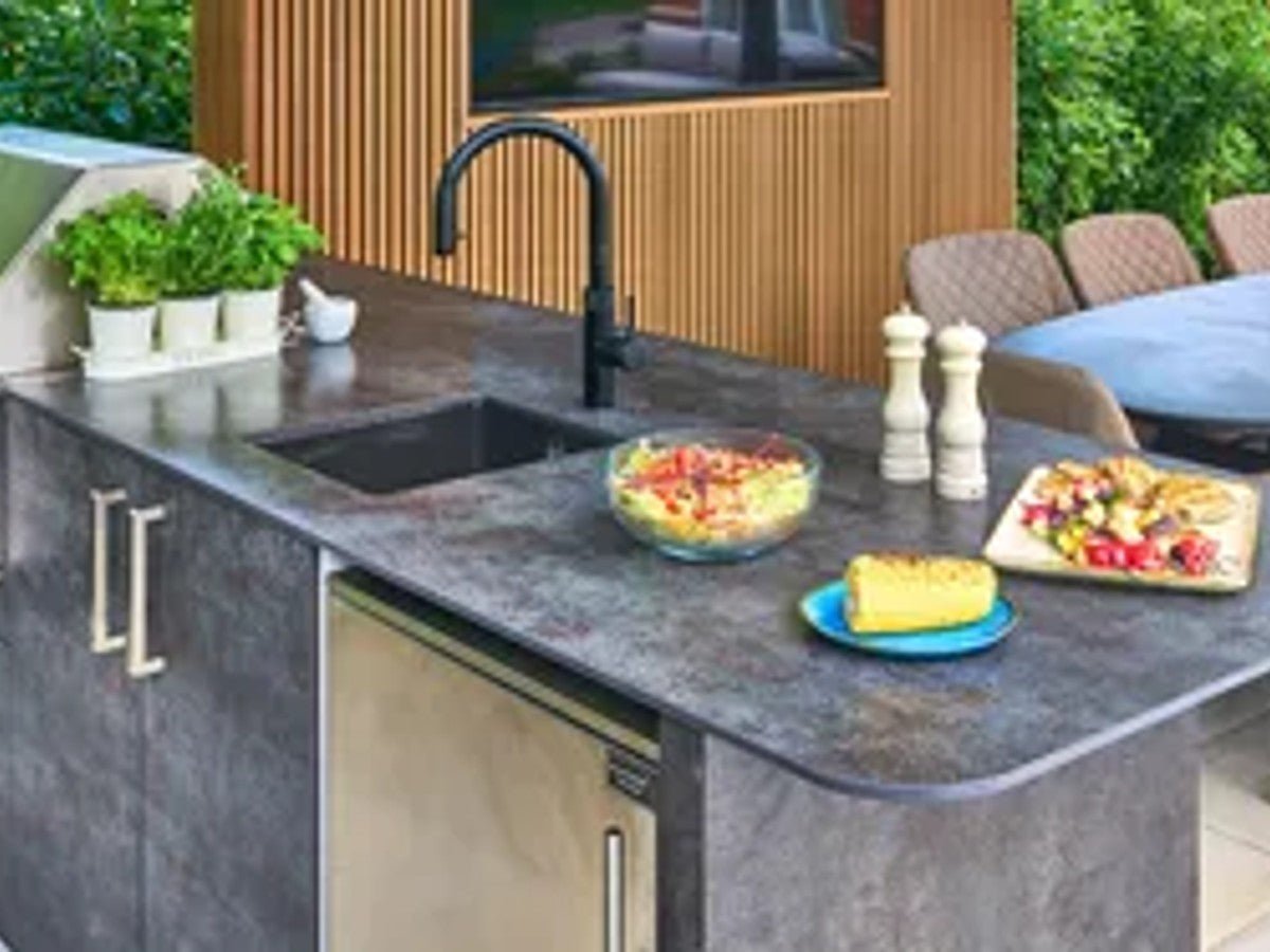 Worktop options for outdoor kitchens - Kitchen In The Garden