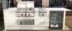 KönigOutdoor display kitchen units - Estatuario Silk