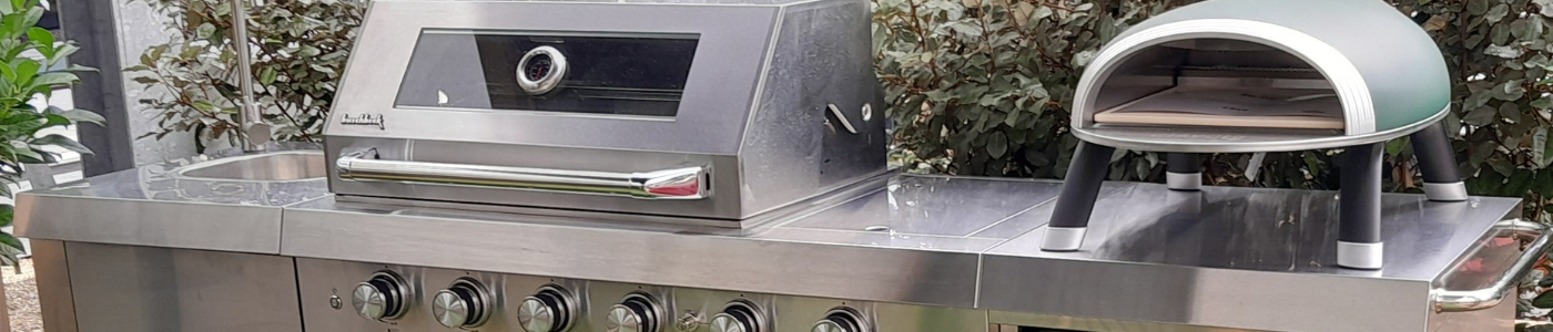 Buschbeck outdoor kitchens are available from Kitchen in the Garden, Surrey