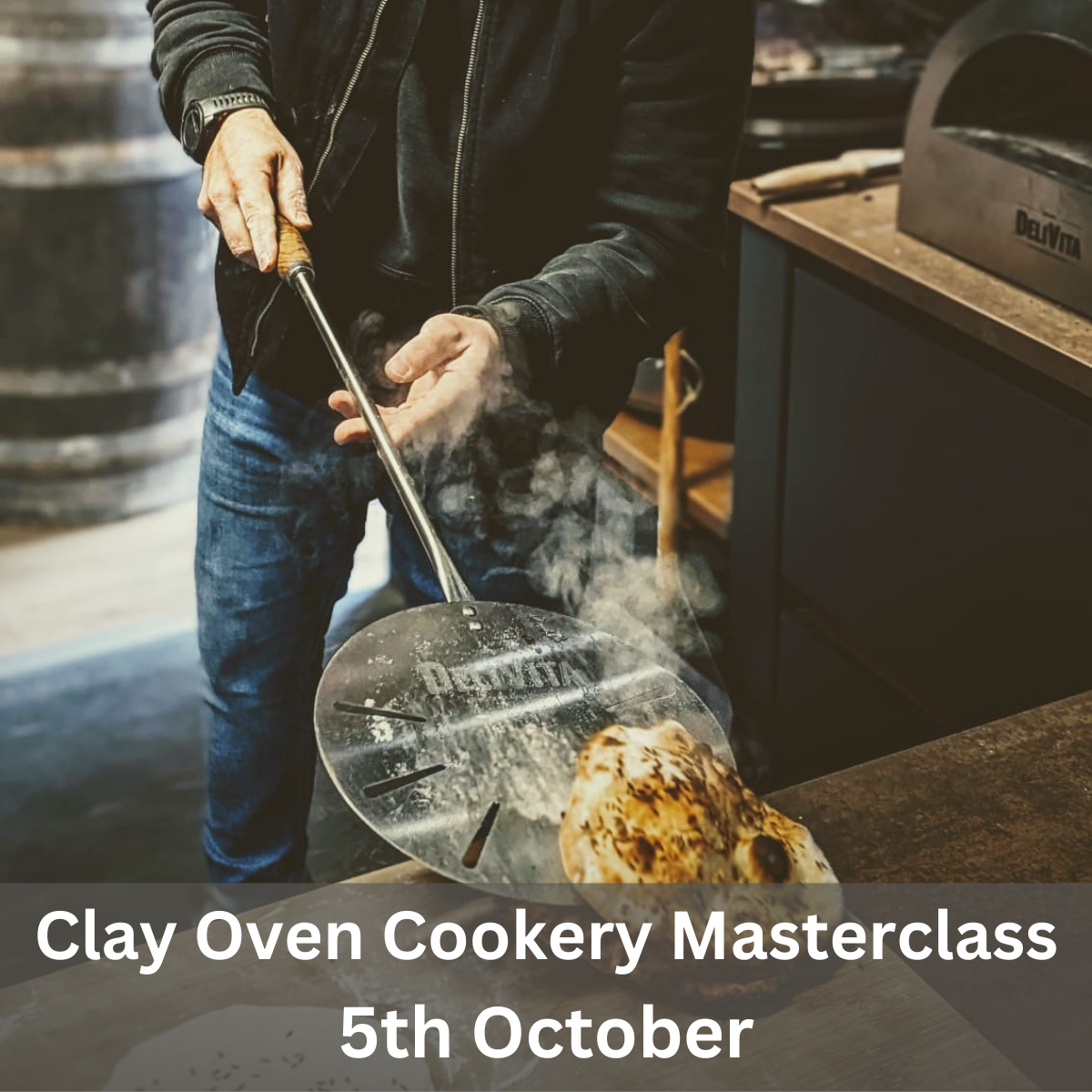 Clay oven outdoor cooking masterclass at Kitchen in the Garden, Surrey