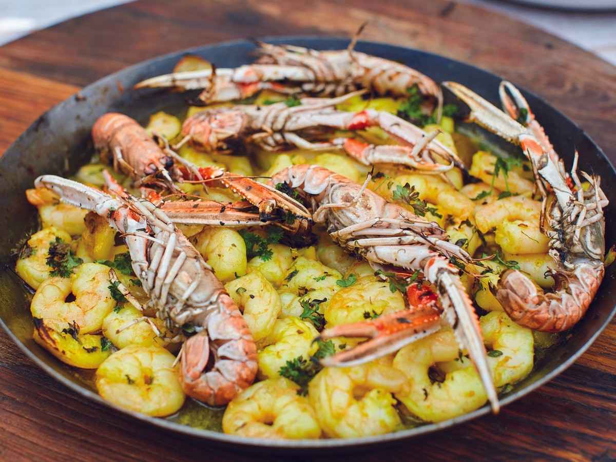 Spicy King Prawns with Nduja Butter