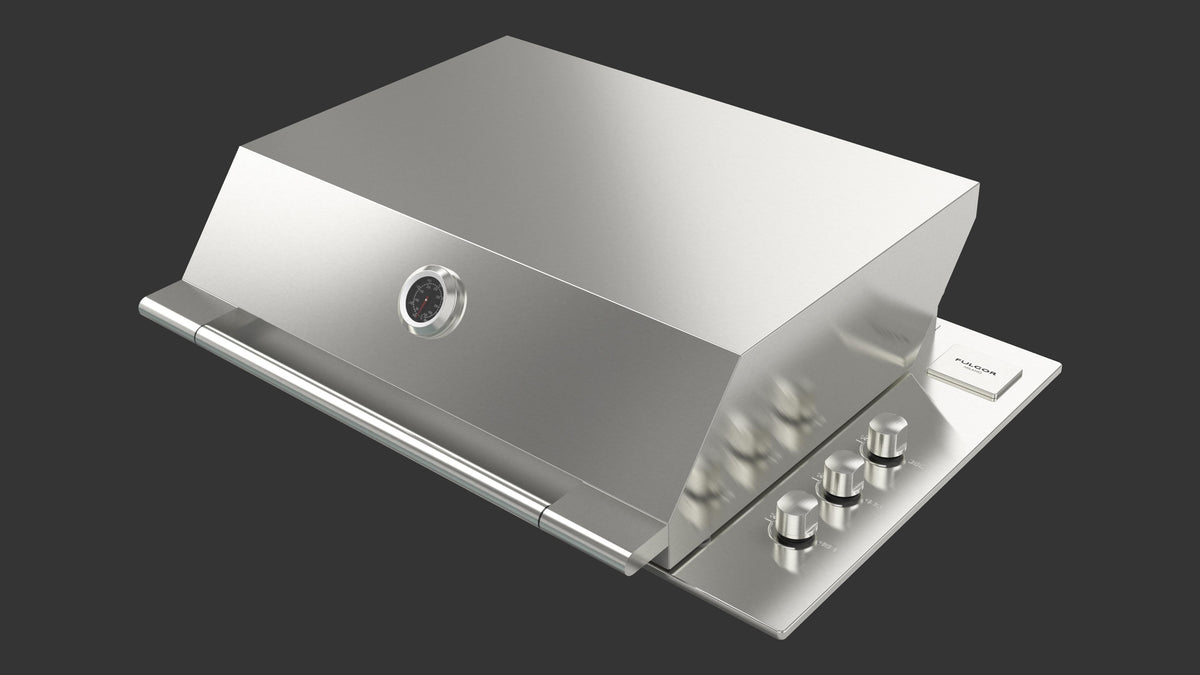 Fulgor 800 High Lid for Outdoor Gas Barbeque Grill