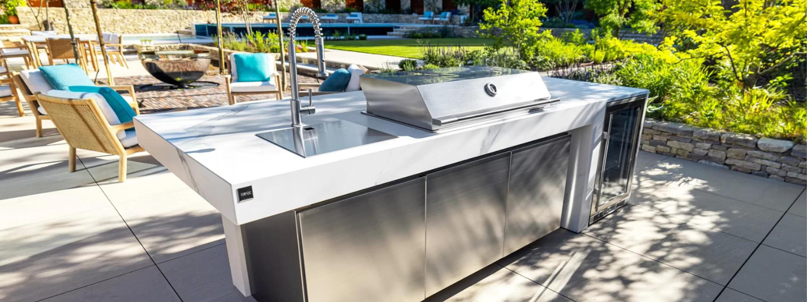 Beautiful Fesfoc Outdoor Kitchens. Available from Kitchen in the Garden, Surrey