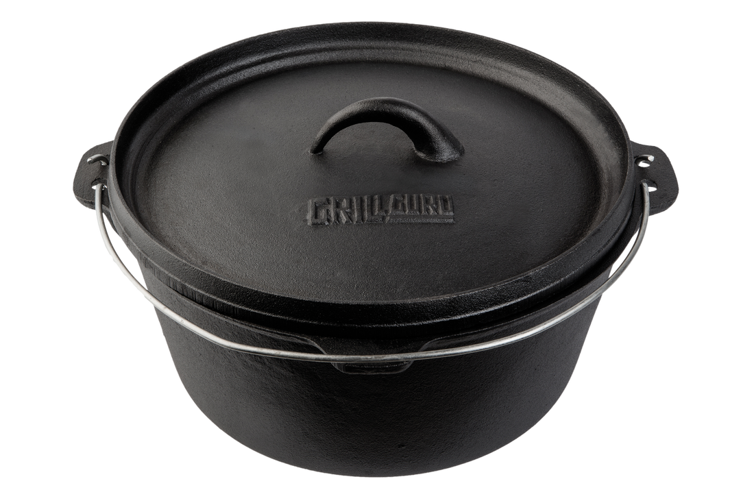 Grill Guru Cast Iron Dutch Oven Large