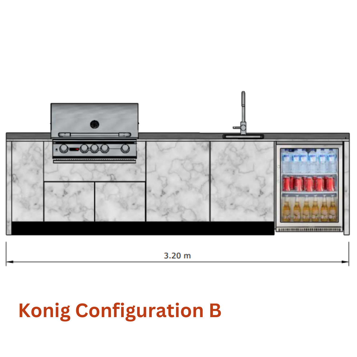 Konig Outdoor Kitchens - speak to Kitchen in the Garden about including Konig units in your outdoor kitchen design