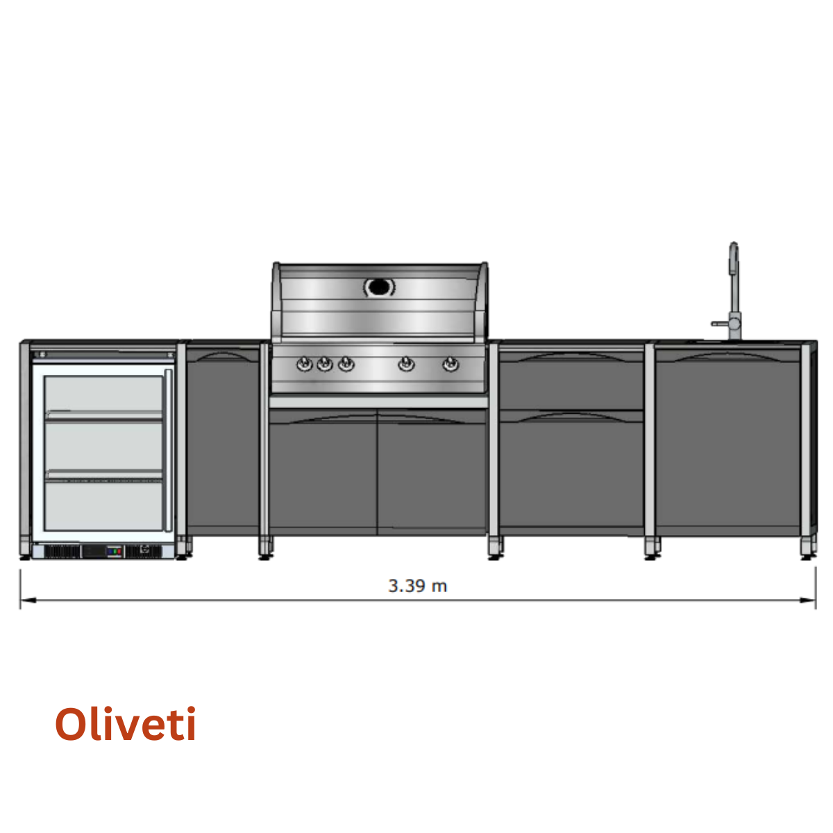 Oliveti outdoor kitchens - available from Kitchen in the Garden, Surrey