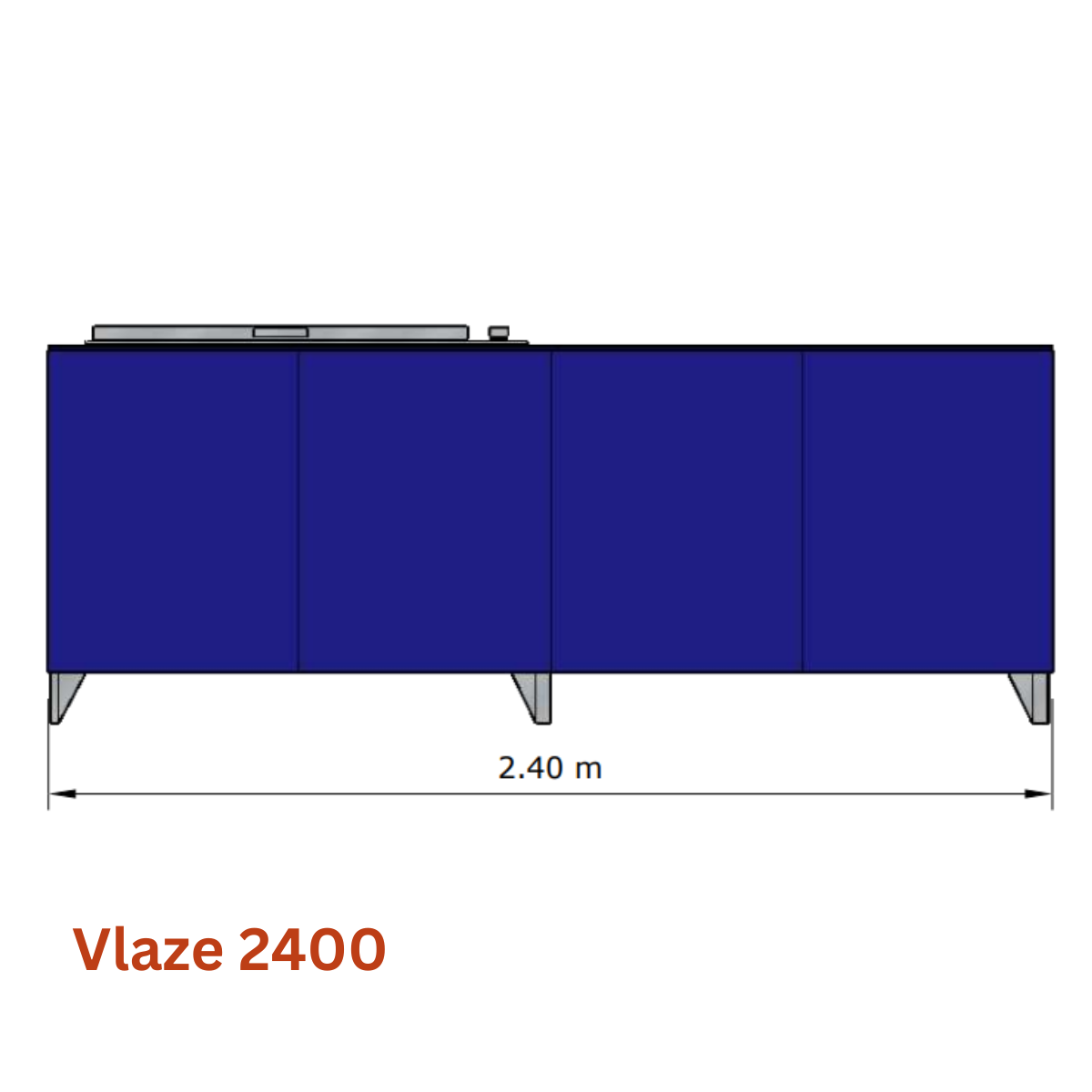 Vlaze Linear Outdoor Kitchen unit