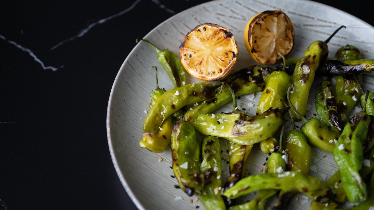 Beautifully Blistered Shishito Peppers - Kitchen In The Garden