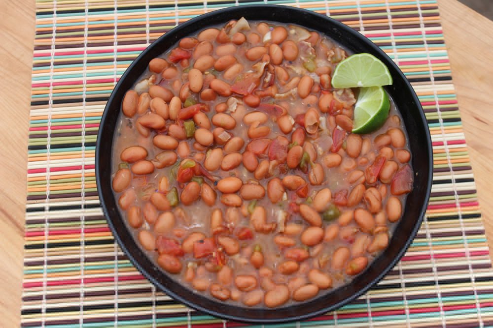 Borracho Beans (Drunken Beans) - Kitchen In The Garden