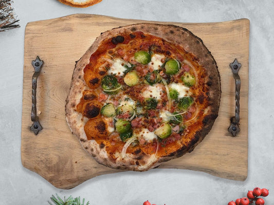 Brussels Sprout and Bacon Pizza - Kitchen In The Garden