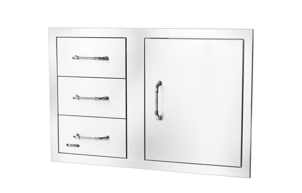 Bull Reveal Door/Triple Drawer Combo 80cm - Kitchen In The Garden