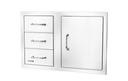 Bull Reveal Door/Triple Drawer Combo 80cm - Kitchen In The Garden