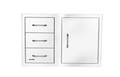 Bull Reveal Door/Triple Drawer Combo 80cm - Kitchen In The Garden