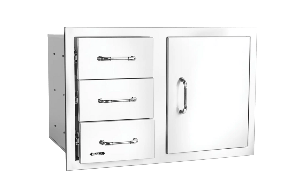 Bull Reveal Door/Triple Drawer Combo 80cm - Kitchen In The Garden