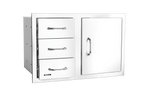 Bull Reveal Door/Triple Drawer Combo 80cm - Kitchen In The Garden