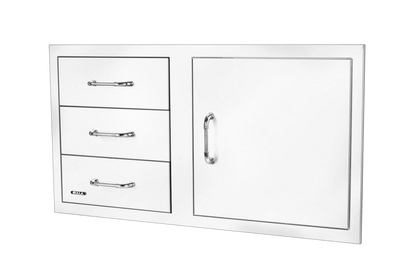 Bull Reveal Reversible Door/Triple Drawer Combo 97cm - Kitchen In The Garden