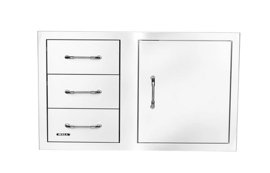 Bull Reveal Reversible Door/Triple Drawer Combo 97cm - Kitchen In The Garden