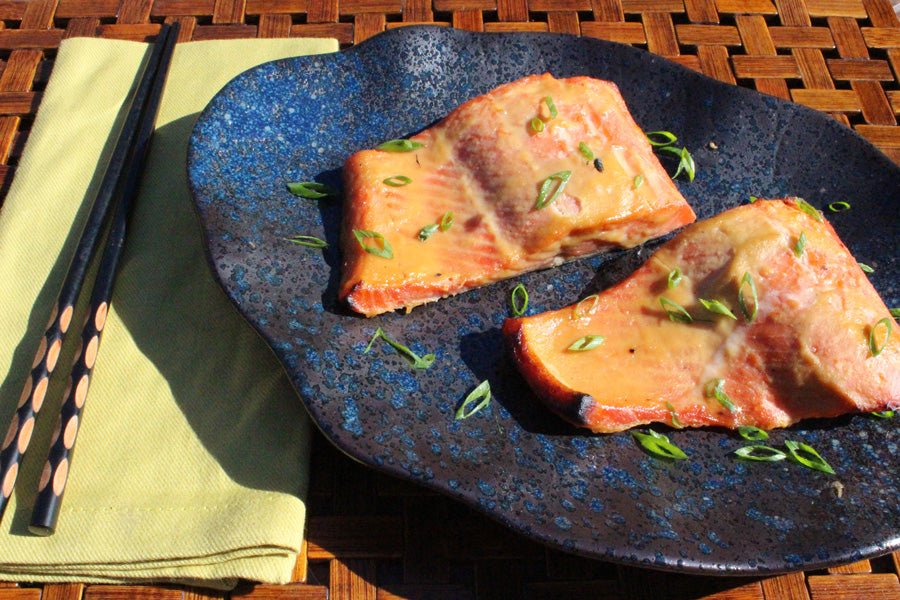 Cedar Planked Miso Salmon - Kitchen In The Garden